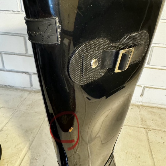 Seven7 Black Rain Boots Tall Size 9 - Picture 9 of 12
